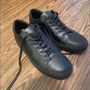 GREATS Black Leather Sneakers